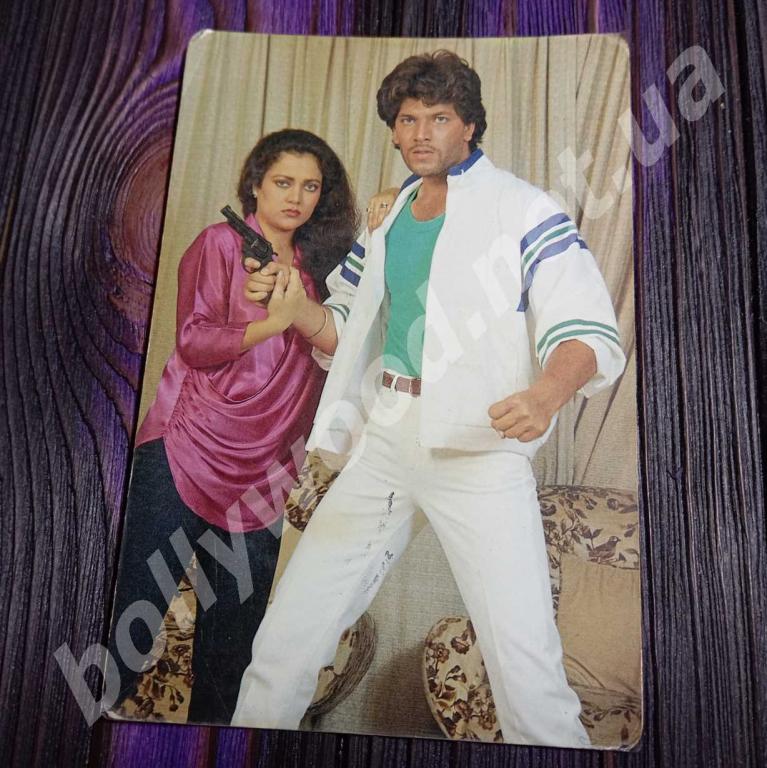 Mandakini Aditya Pancholi rare bollywood postcard