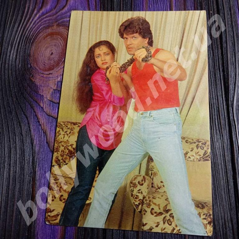 Mandakini Aditya Pancholi rare bollywood postcard